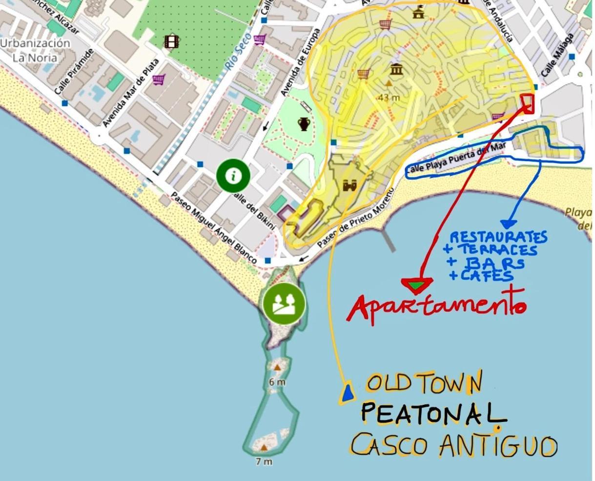 Central Almunecar, Beach Playa 125 Metres, By Old Town Exterior foto